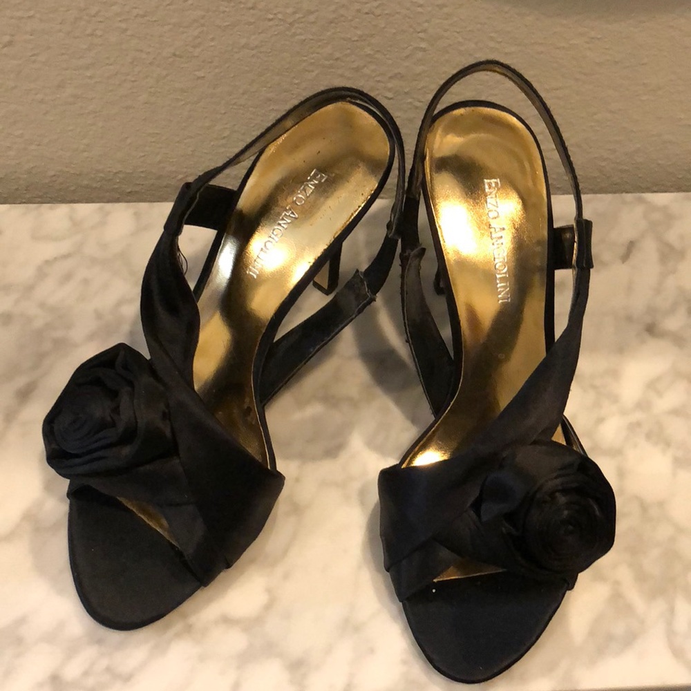 Satin Enzo heels